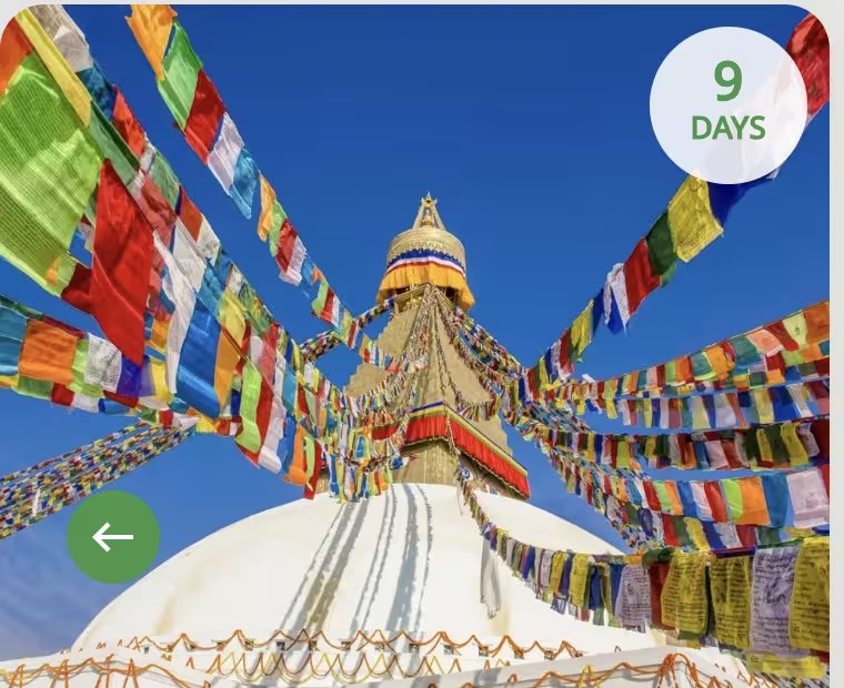 Colorful prayer flags in Nepal